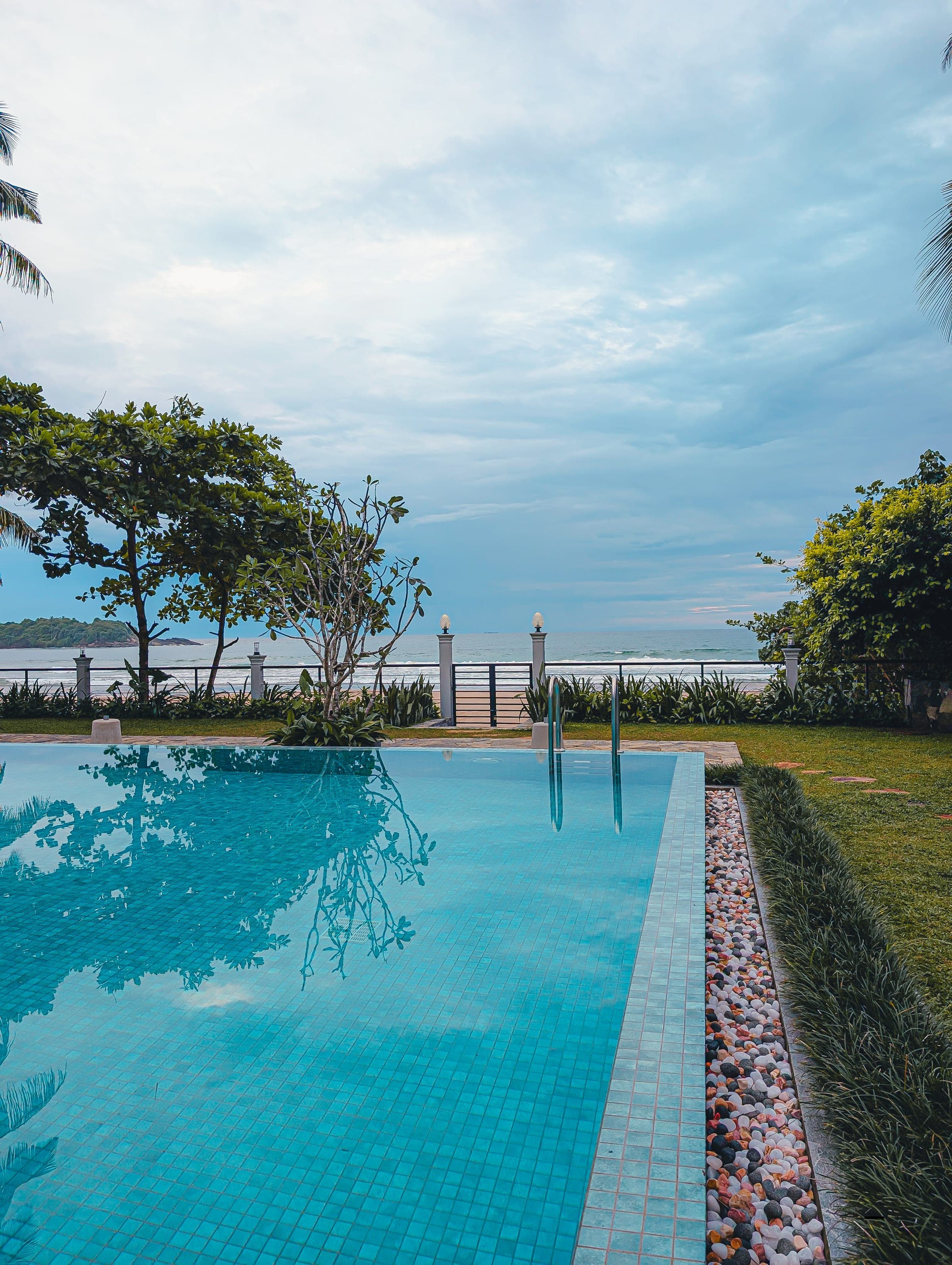 A guest at the ocean-view terrace